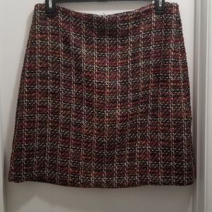 ❤Ann Taylor Factory Tweed Skirt Size 14